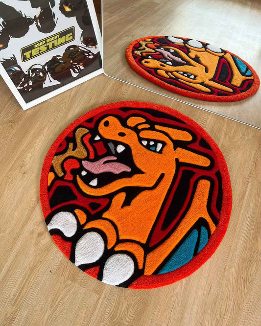 Charizard Rug – Handmade Anime Pokemon Area Rug