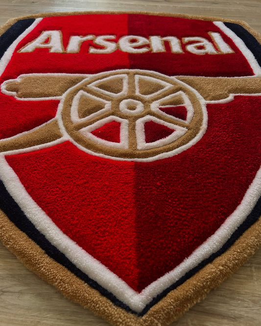 Custom Arsenal FC Rug – Premier League Football Shield rug for Fans