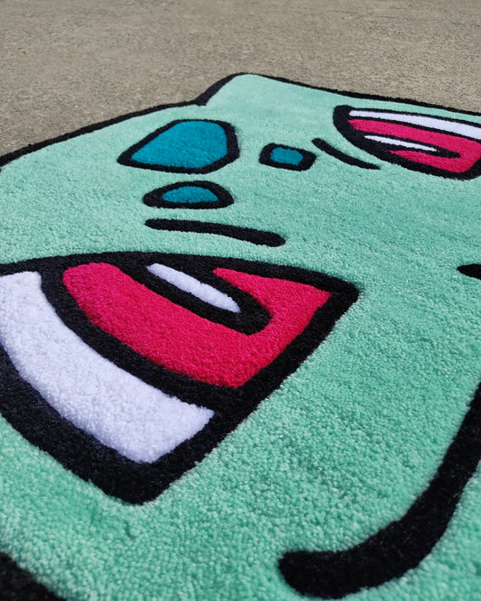 Custom Bulbasaur Rug – Pokémon Head rug