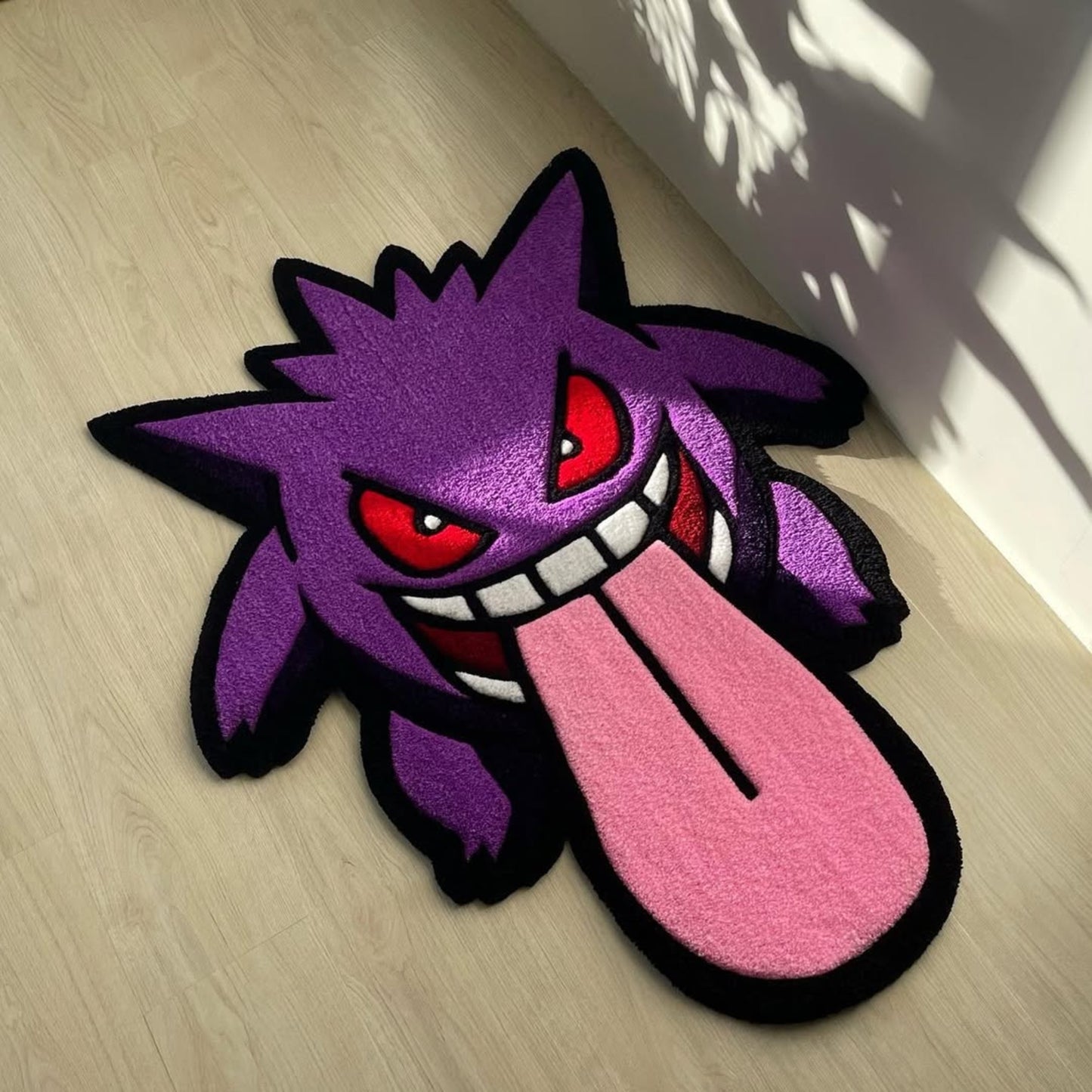 The Shadow Sneak Gengar Tongue Out Custom Rug