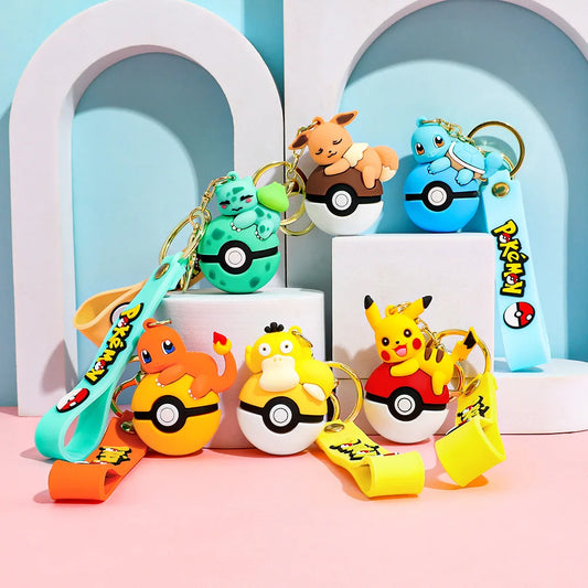 Adorable 3D Pokémon Figure Keychains