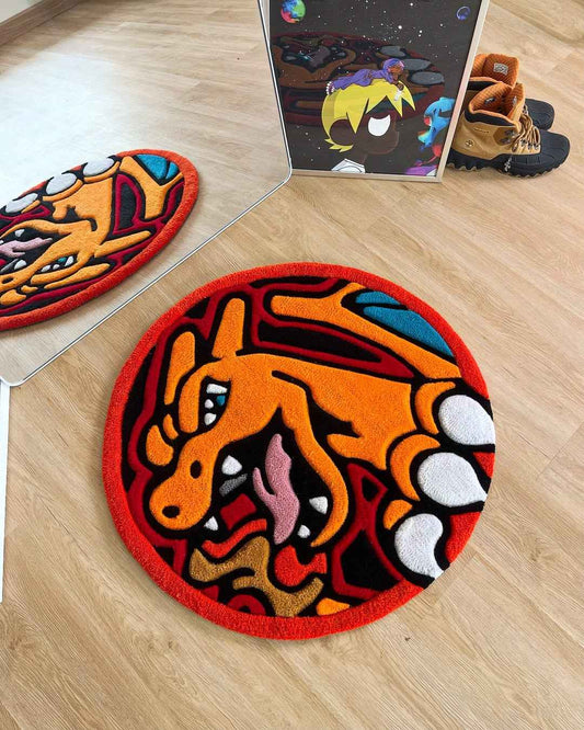 Charizard Rug – Handmade Anime Pokemon Area Rug