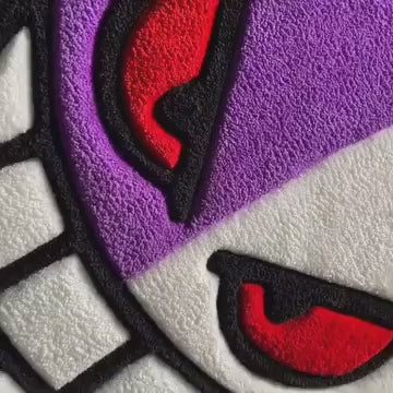Pokémon Gengar Half Skeleton Rug for Gaming Room Decor