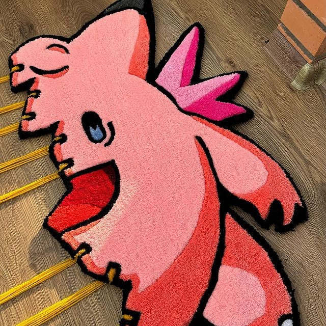 Pokémon Gengar & Clefable Custom rug