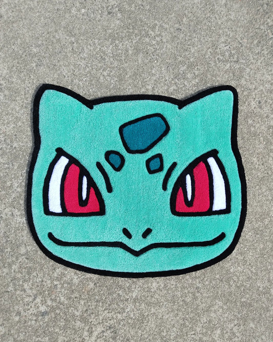 Custom Bulbasaur Rug – Pokémon Head rug