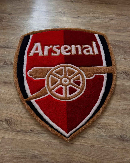 Custom Arsenal FC Rug – Premier League Football Shield rug for Fans