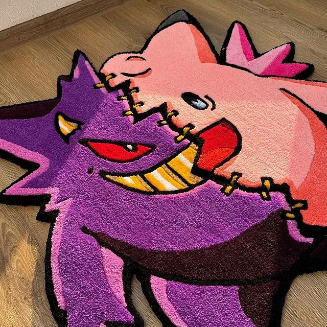 Pokémon Gengar & Clefable Custom rug